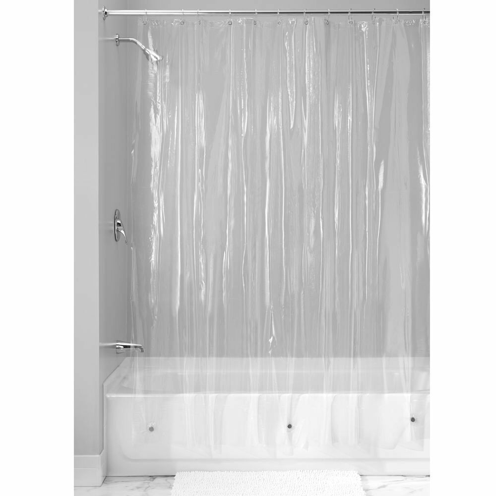 Popular Bath Sinatra Sequin Shower Curtain, White, 70x72 Inches